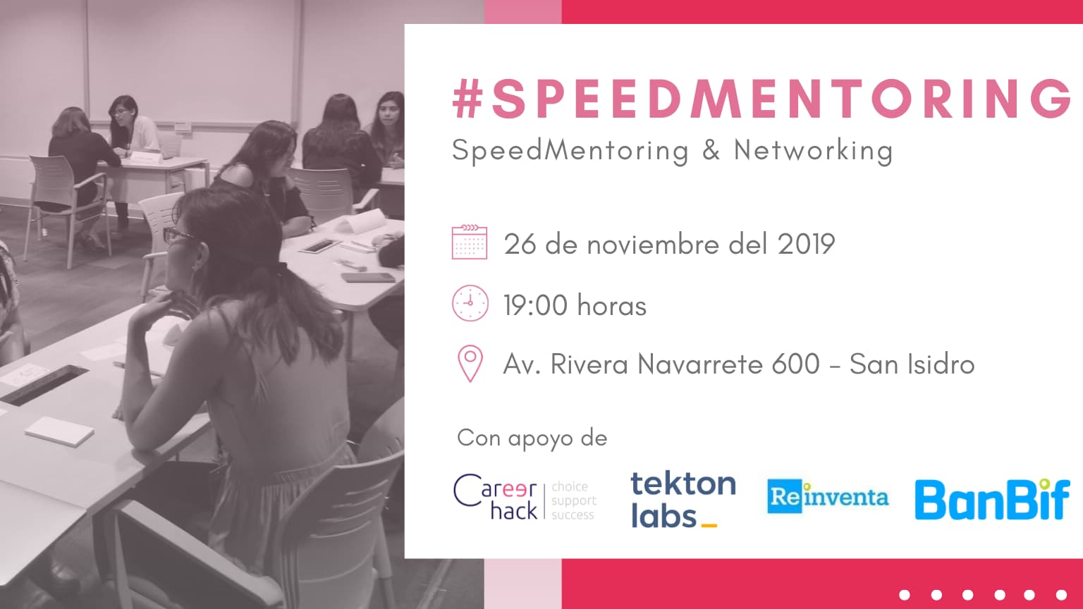 Portada de SpeedMentoring de Noviembre / LINK DE REGISTRO EN LA DESCRIPCIÓN ⬇ ⬇