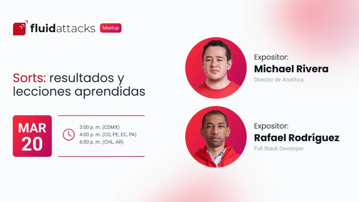 Portada de Meetup Marzo | Sorts: Resultados y lecciones aprendidas