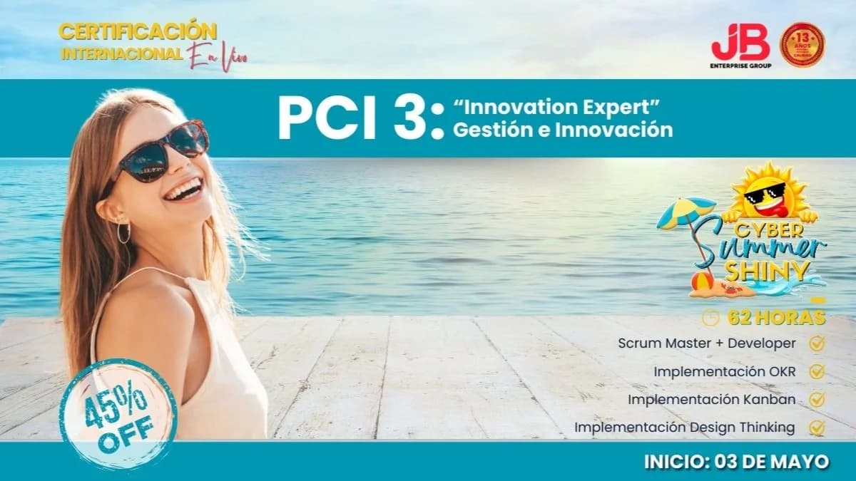Portada de CYBER SUMMER SHINY JB GROUP: PCI 3 - “Innovation Expert” Gestión e Innovación