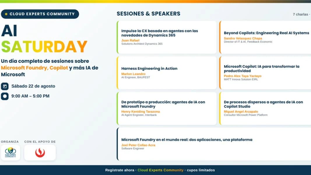 Portada de AI Saturday 2026 - Cloud Experts