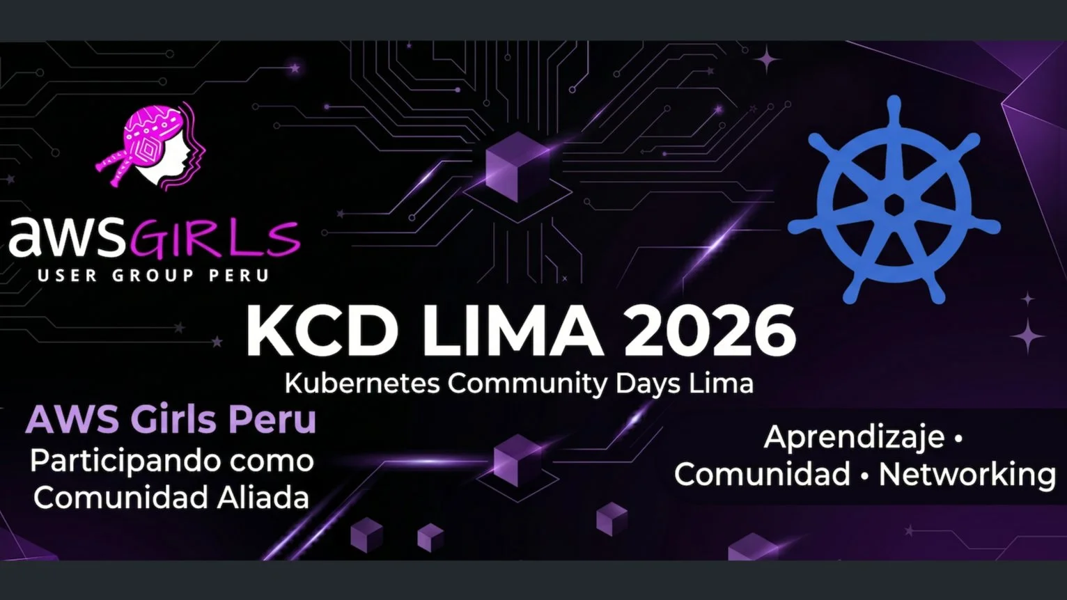 Portada de AWS Girls Perú en KCD Lima 2026: ¡Únete a nuestra mesa de comunidad!