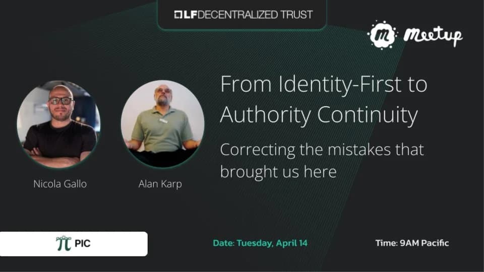 Portada de From Identity-First to Authority Continuity