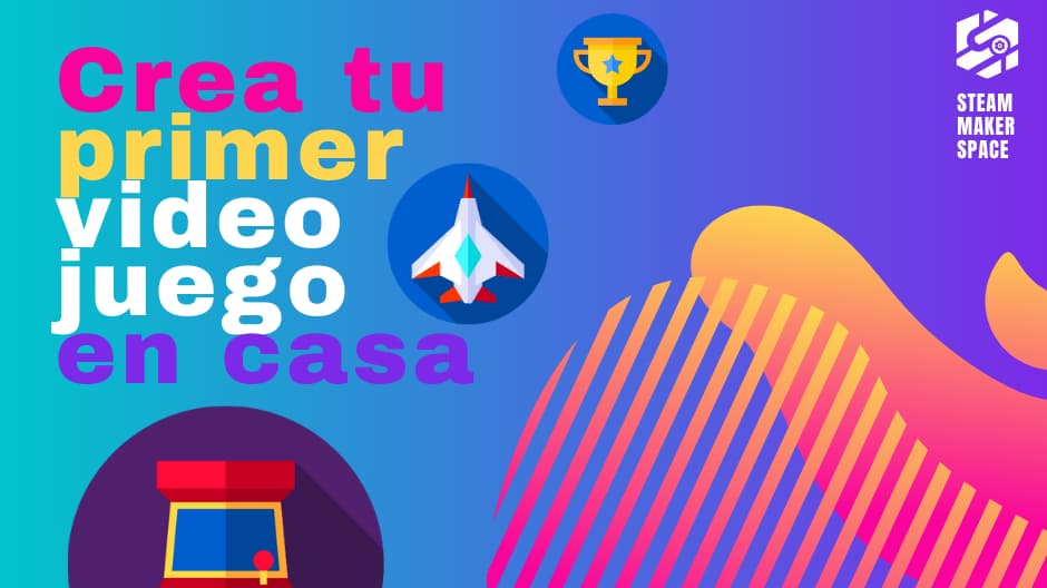 Portada de Taller virtual para niñ@s: CREA TU PRIMER VIDEOJUEGO DESDE CASA