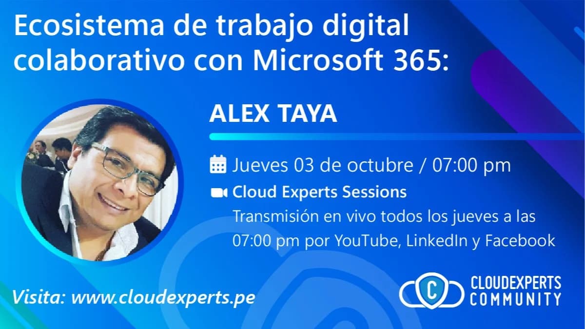 Portada de Ecosistema de trabajo digital colaborativo con Microsoft 365