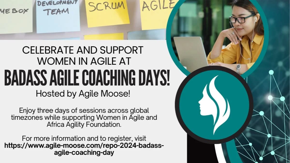 Portada de Celebrate and Support Women in Agile at Badass Agile Coaching Days
