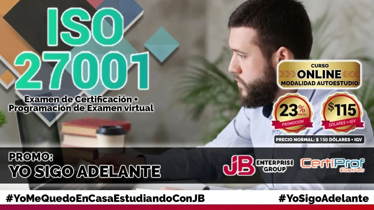 Portada de Promo Yo Sigo Adelante: "Curso Online": ISO 27001 AUDITOR