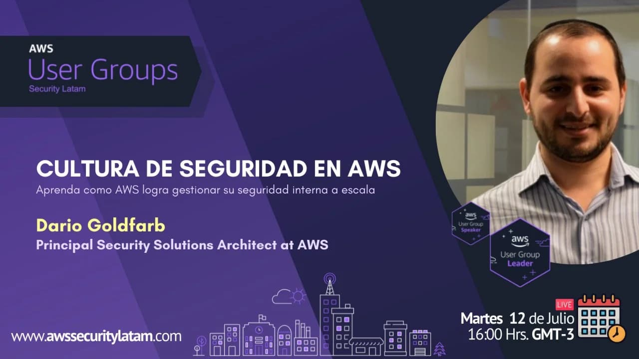 Portada de Cultura de Seguridad en AWS