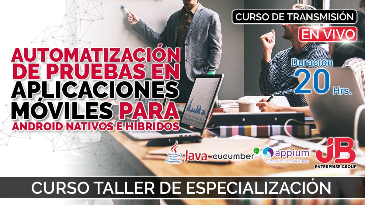 Portada de Curso :Automatizacion de Pruebas en Aplicaciones Moviles para Android