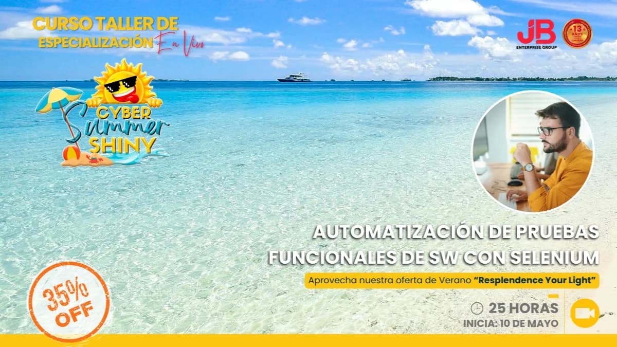 Portada de CYBER SUMMER SHINY: AUTOMATIZACIÓN DE PRUEBAS DE SOFTWARE