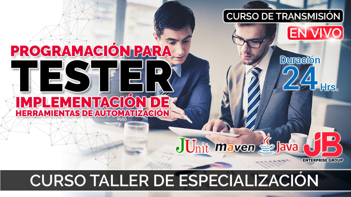 Portada de Curso de Transmisión en Vivo: Programación para Testers