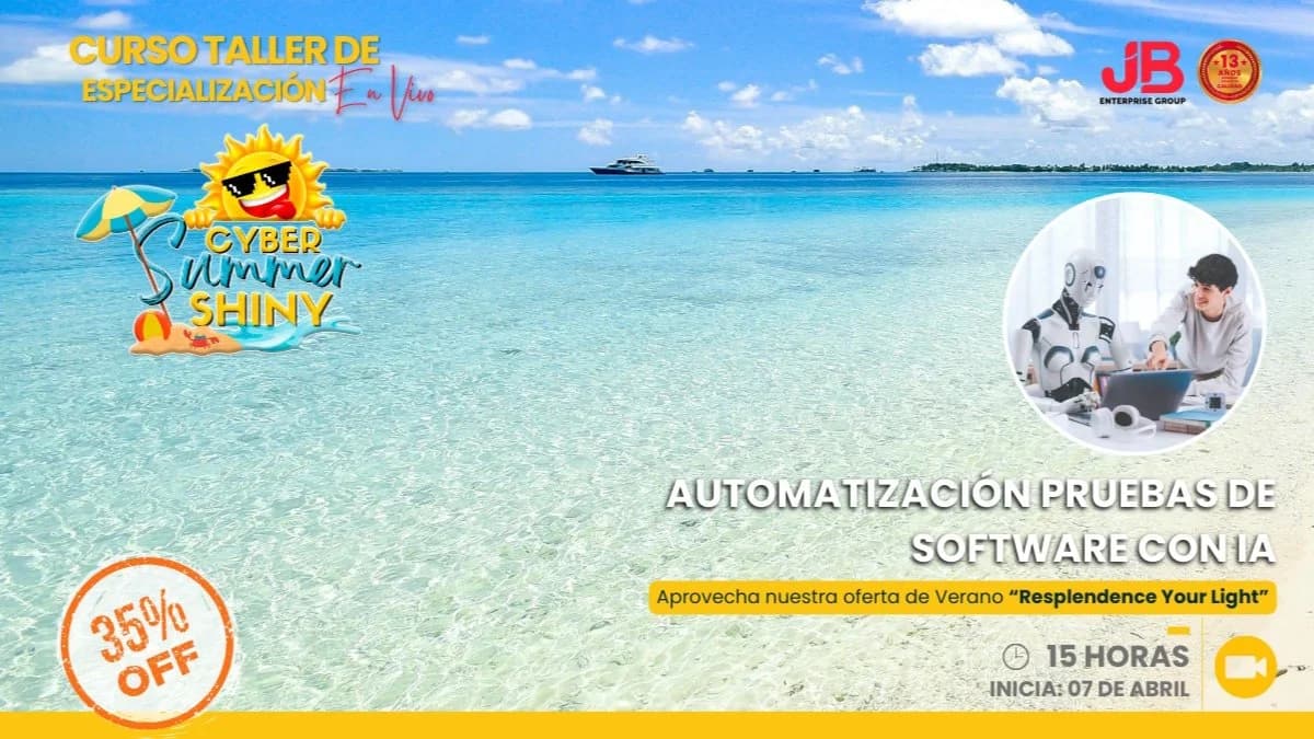 Portada de CYBER SUMMER SHINY: AUTOMATIZACIÓN PRUEBAS DE SOFTWARE CON IA