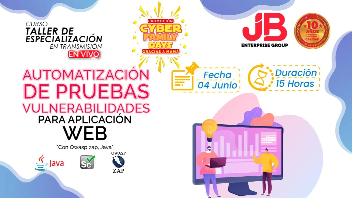 Portada de Curso taller:Automatizacion de Pruebas de Vulnerabilidades para Aplicaciones Web