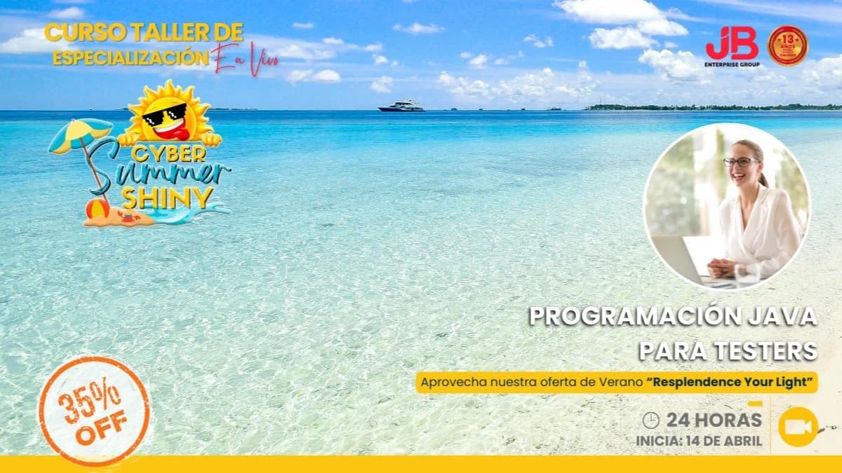 Portada de CYBER SUMMER SHINY: PROGRAMA JAVA PARA TESTERS