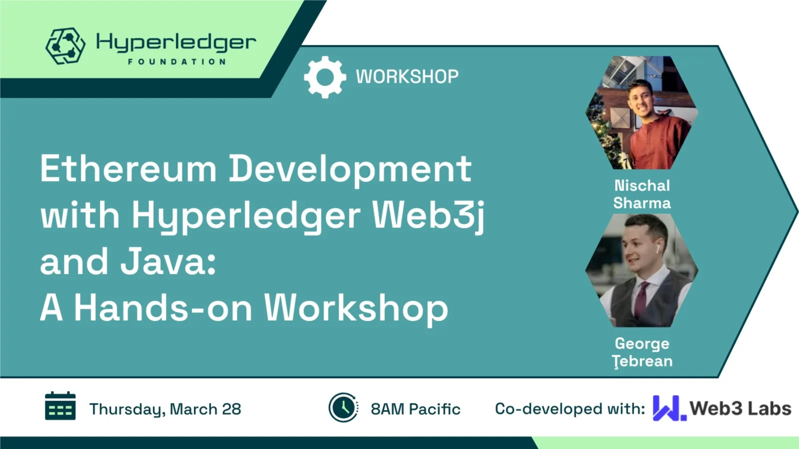 Portada de Ethereum Development with Hyperledger Web3j and Java: A Hands-on Workshop
