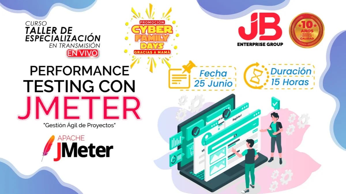 Portada de Curso Taller: Performance Testing con JMeter