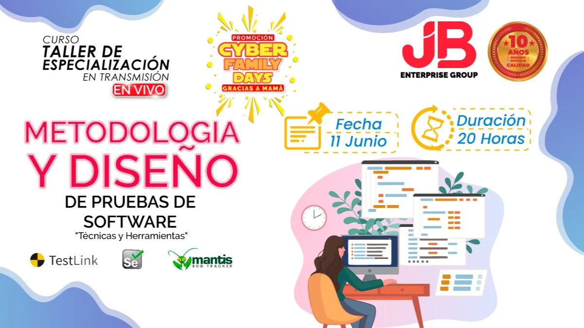 Portada de Curso taller: “Metodología y Diseño de Pruebas de Software"Técnicas y Herramien"