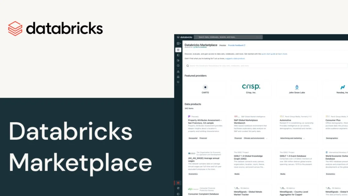 Portada de Marketplace y Delta Sharing en Databricks