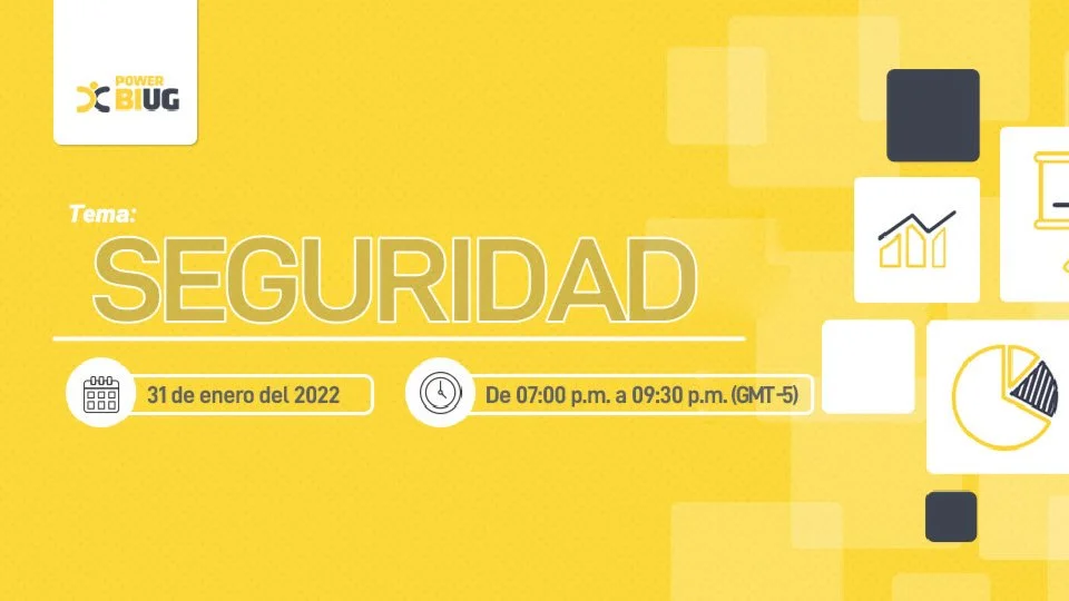 Portada de Power BI UG Lima - Webcast enero - Seguridad