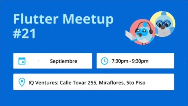 Portada de Flutter Lima Meetup #22
