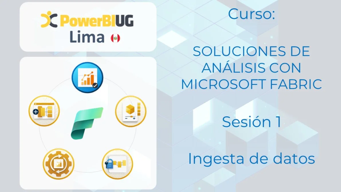 Portada de Curso: soluciones de análisis con MS Fabric - Sesión 1