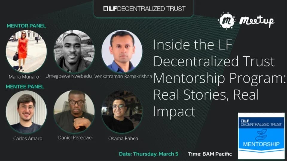 Portada de Inside the LF Decentralized Trust Mentorship Program: Real Stories, Real Impact
