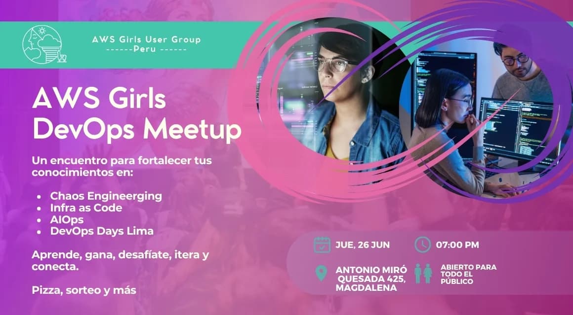 Portada de AWS Girls DevOps Meetup
