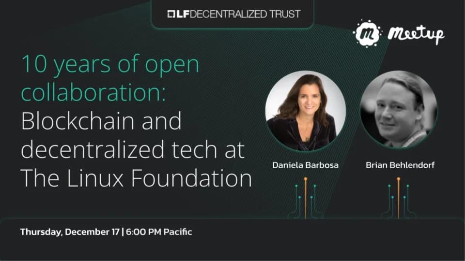 Portada de 10 Years of Open Collaboration: Decentralized Tech at the Linux Foundation