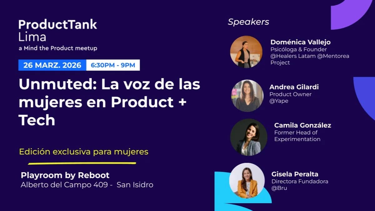 Portada de Unmuted: La voz de las mujeres en Product + Tech