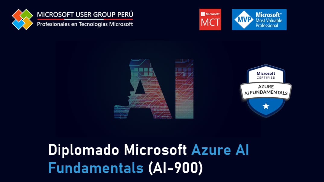 Portada de Diplomado Microsoft Azure AI Fundamentals (AI-900)