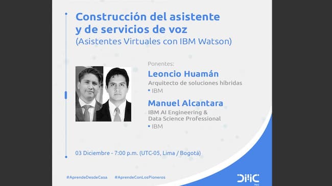 Portada de Asistentes virtuales con IBM Watson - Construcción asistente y servicios de voz