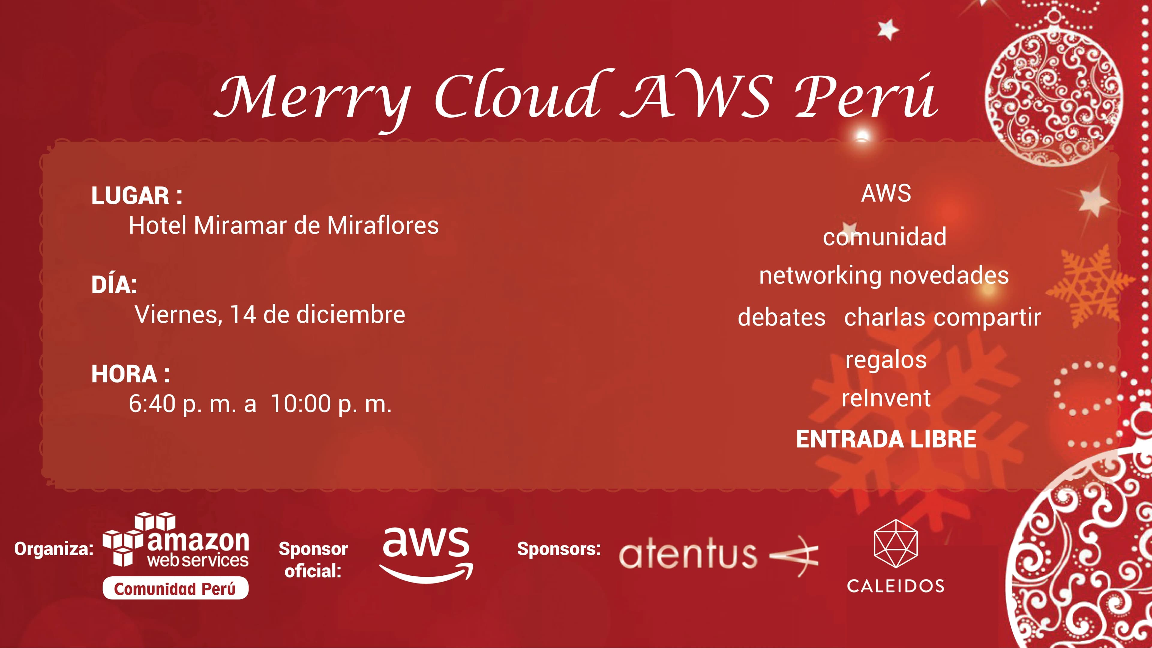 Portada de Merry Cloud AWS Peru