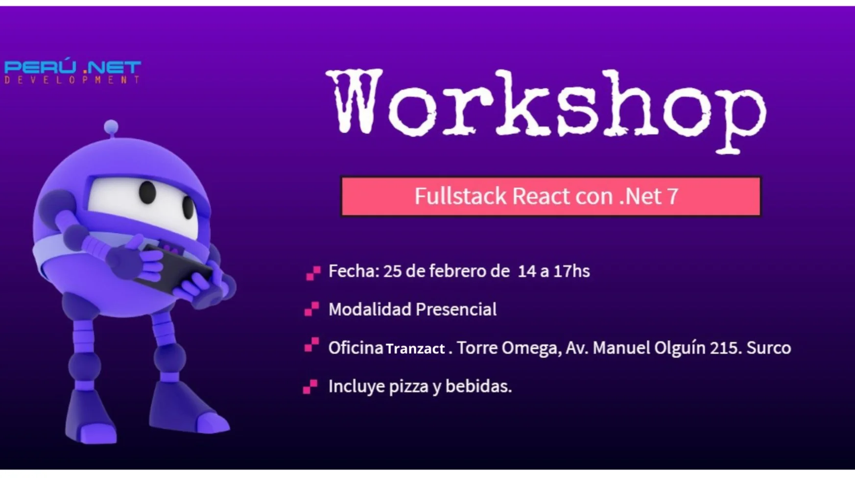 Portada de Workshop: Fullstack React con .Net 7