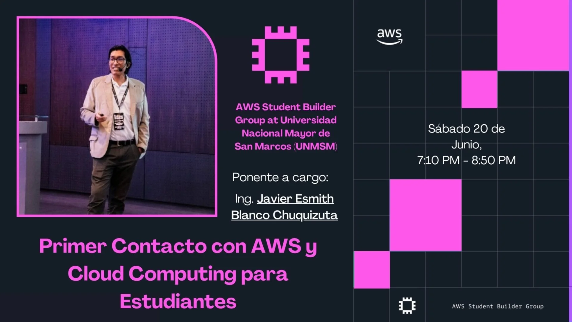 Portada de ☁️ AWS Cloud Club UNMSM: Official Launch & Introduction to Cloud Computing 🚀