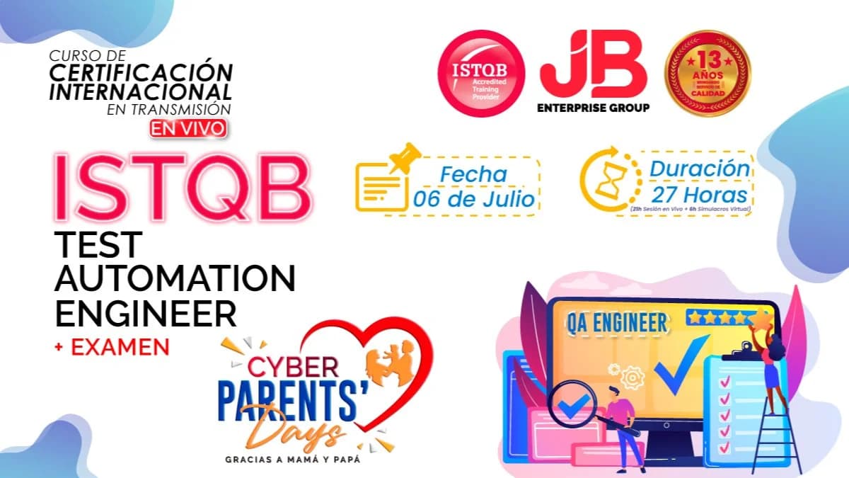 Portada de CYBER PARENTS DAYS: ISTQB TEST AUTOMATION ENGINEER