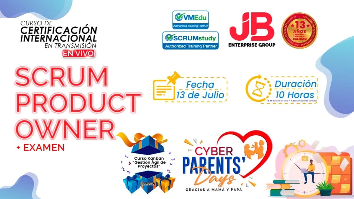 Portada de CYBER PARENTS DAYS: SCRUM PRODUCT OWNER