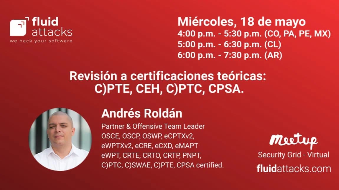 Portada de Revisión a certificaciones teóricas: C)PTE, CEH, C)PTC, CPSA