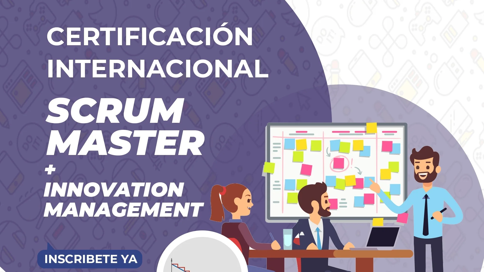 Portada de Certificación Scrum Master + Innovation + Fundamentos