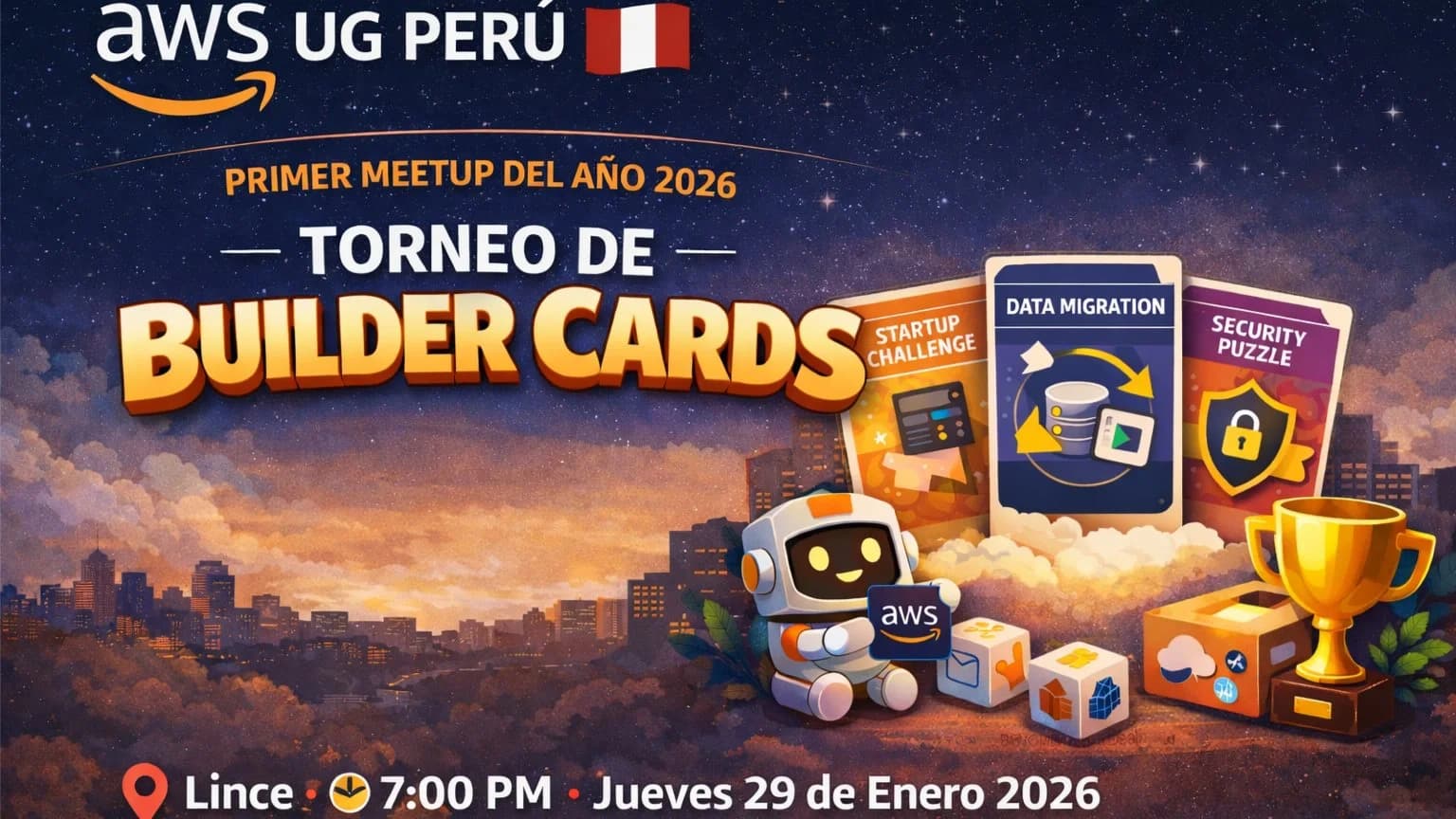 Portada de Primer Torneo de Builder Cards