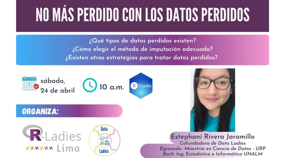 Portada de No más perdido con los datos perdidos