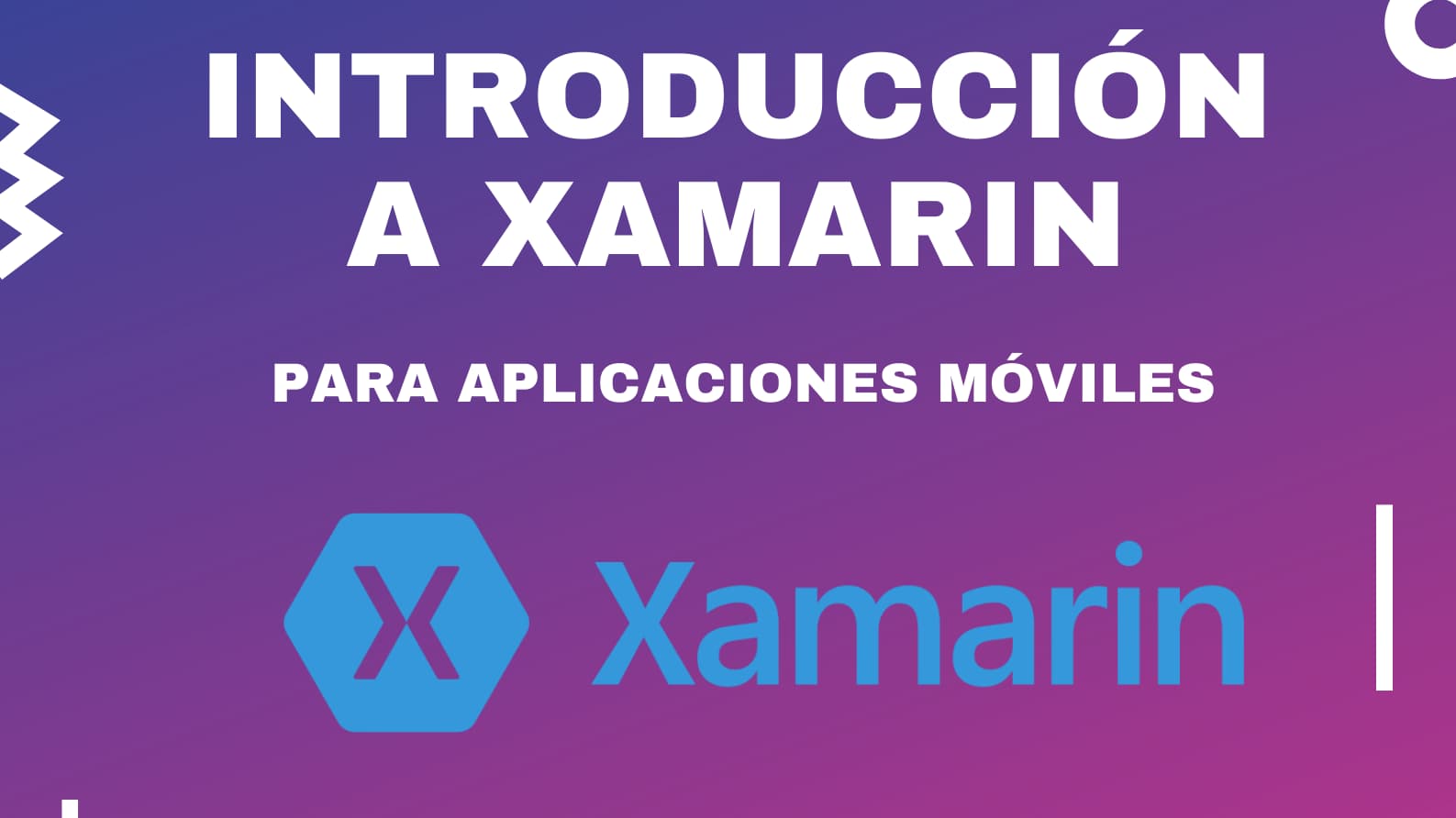 Portada de Taller - Introducción a Xamarin para aplicaciones móviles