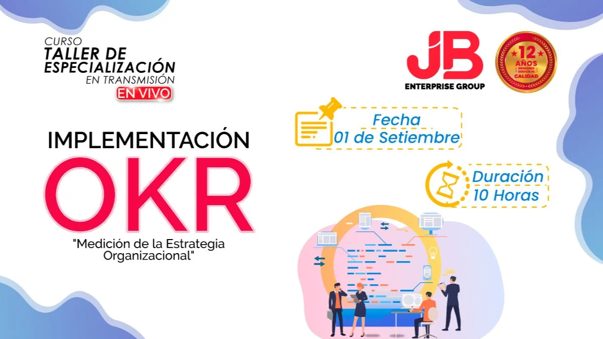 Portada de CURSO EN VIVO: IMPLEMENTACIÓN OKR