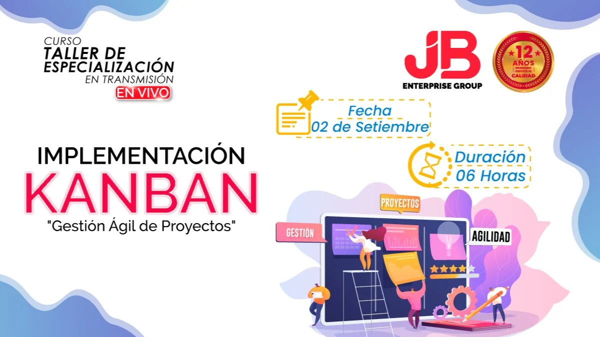 Portada de CURSO EN VIVO: IMPLEMENTACIÓN KANBAN