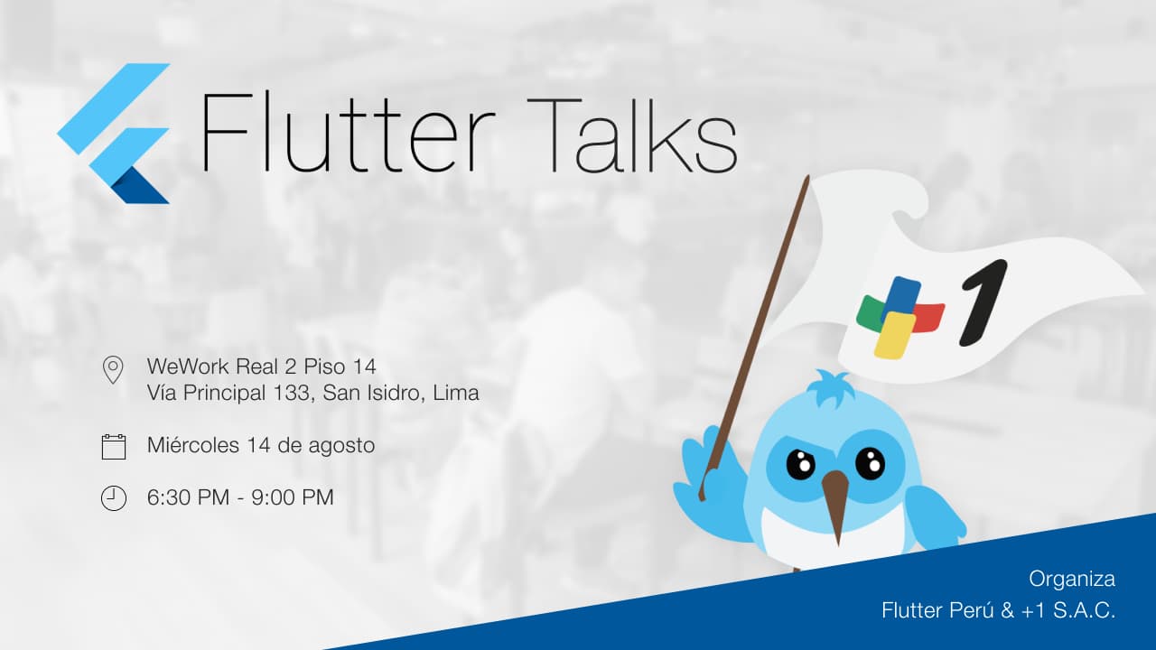 Portada de Flutter Meetup #4