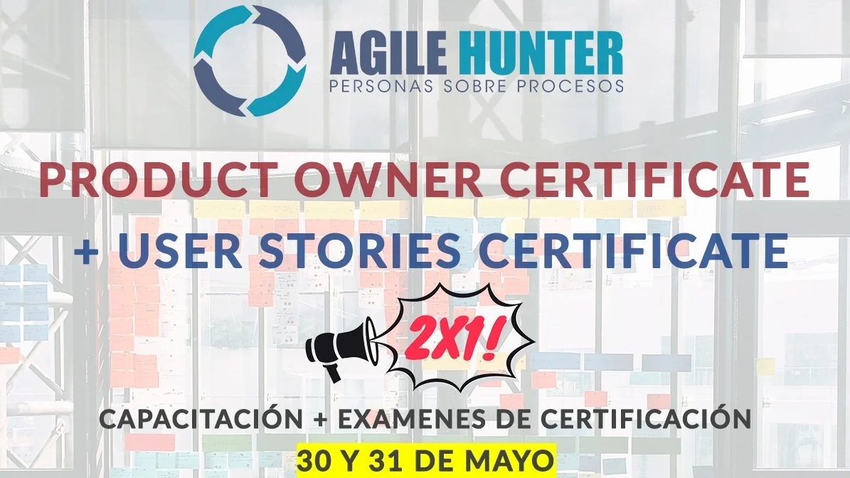 Portada de Doble certificación Product Owner + User Stories