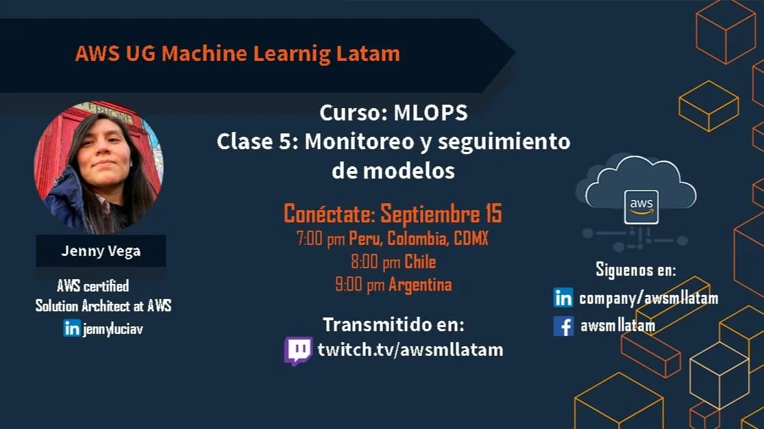 Portada de Curso MLOPS - Clase 5: Monitoreo y seguimiento de modelos