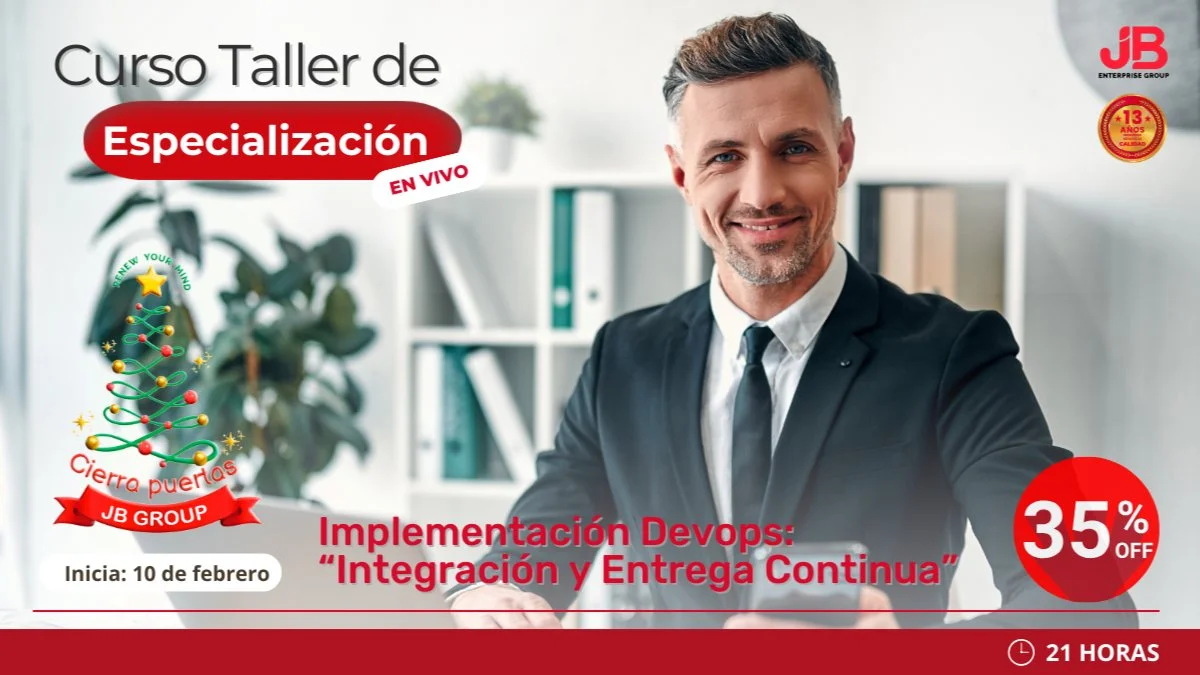 Portada de CIERRA PUERTAS JB GROUP "RENEW YOUR MIND": IMPLEMENTACIÓN DEVOPS
