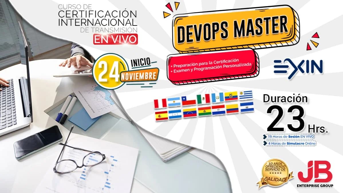 Portada de CURSO TRANSMISIÓN EN VIVO: DEVOPS MASTER