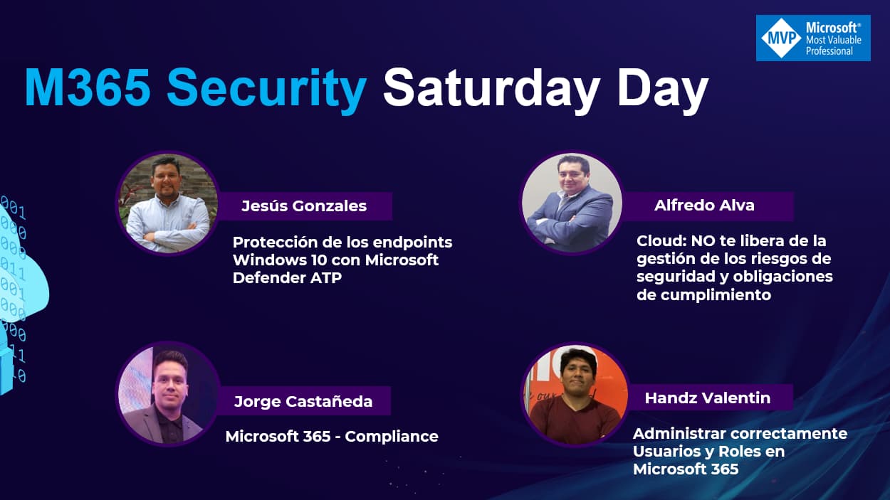 Portada de M365 Security Saturday Day Virtual