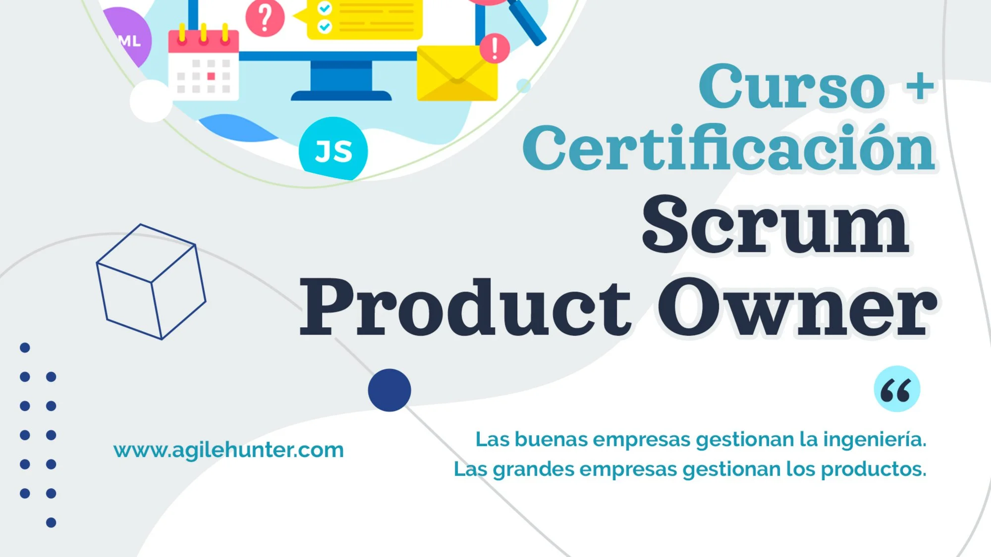 Portada de Certificación Product Owner + Certificación adicional de regalo