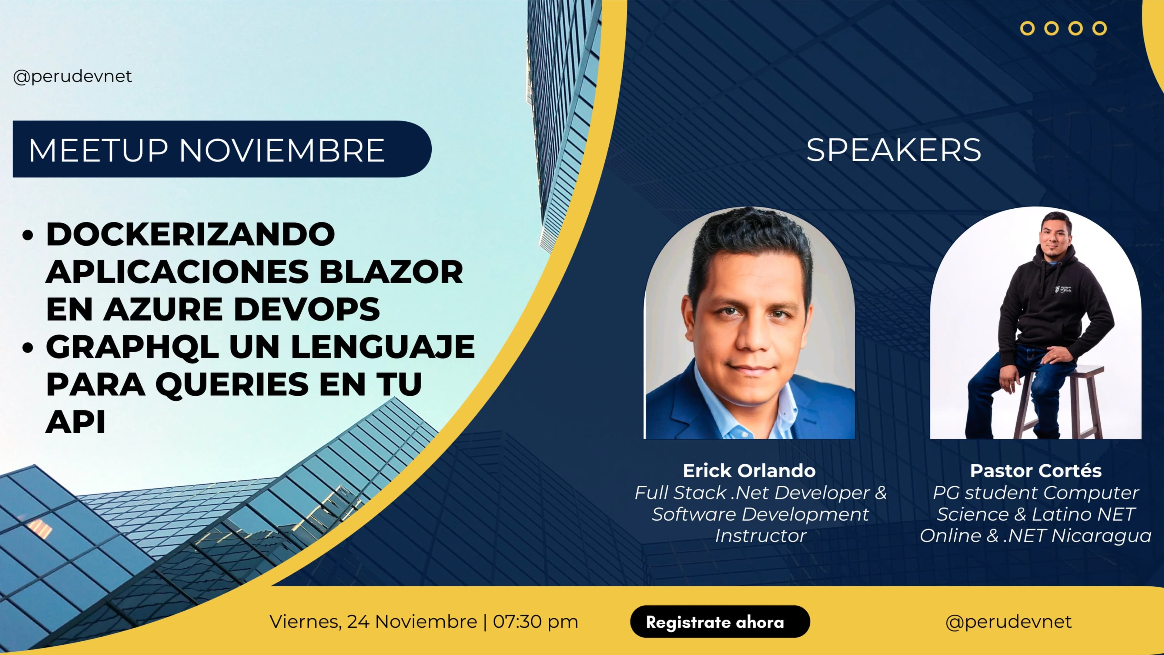 Portada de Meetup Noviembre: GraphQL | Blazor
